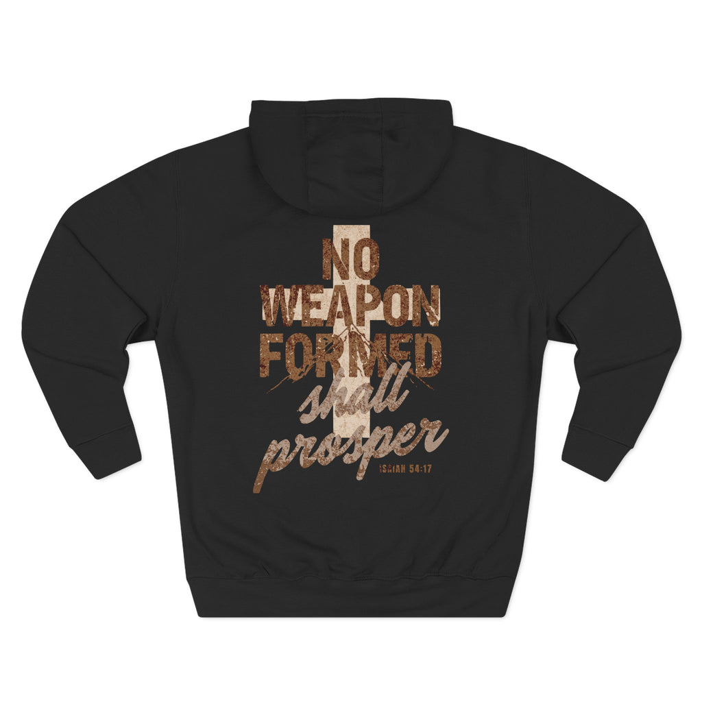 Isaiah 54:17 Hoodie — "No Weapon Formed Shall Prosper"
