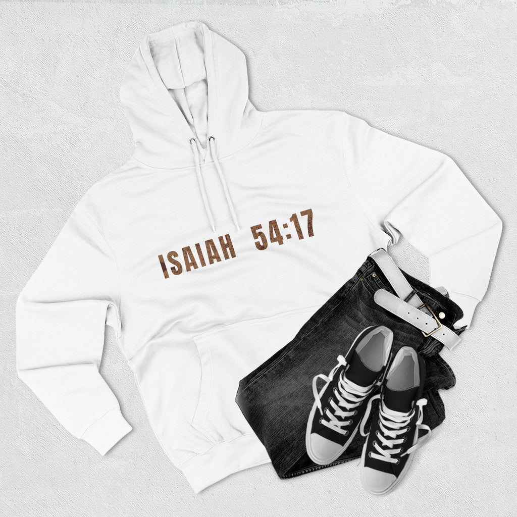 Isaiah 54:17 Hoodie — "No Weapon Formed Shall Prosper"
