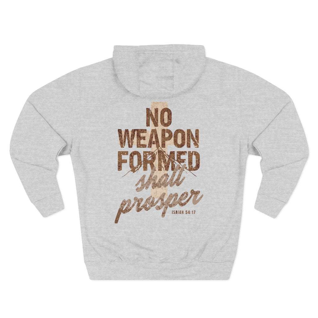 Isaiah 54:17 Hoodie — "No Weapon Formed Shall Prosper"