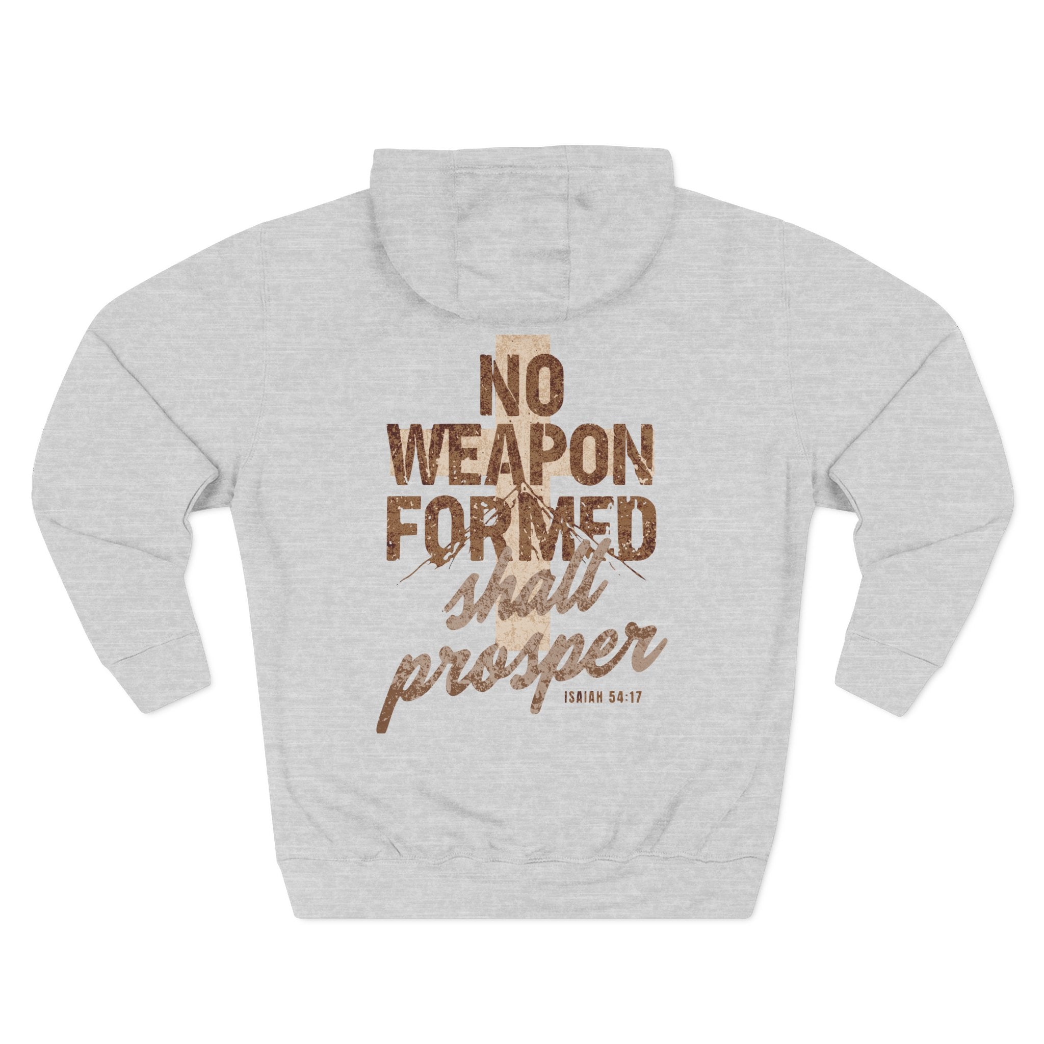 Isaiah 54:17 Hoodie — "No Weapon Formed Shall Prosper"