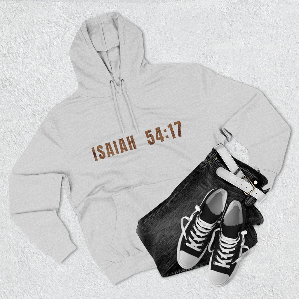 Isaiah 54:17 Hoodie — "No Weapon Formed Shall Prosper"