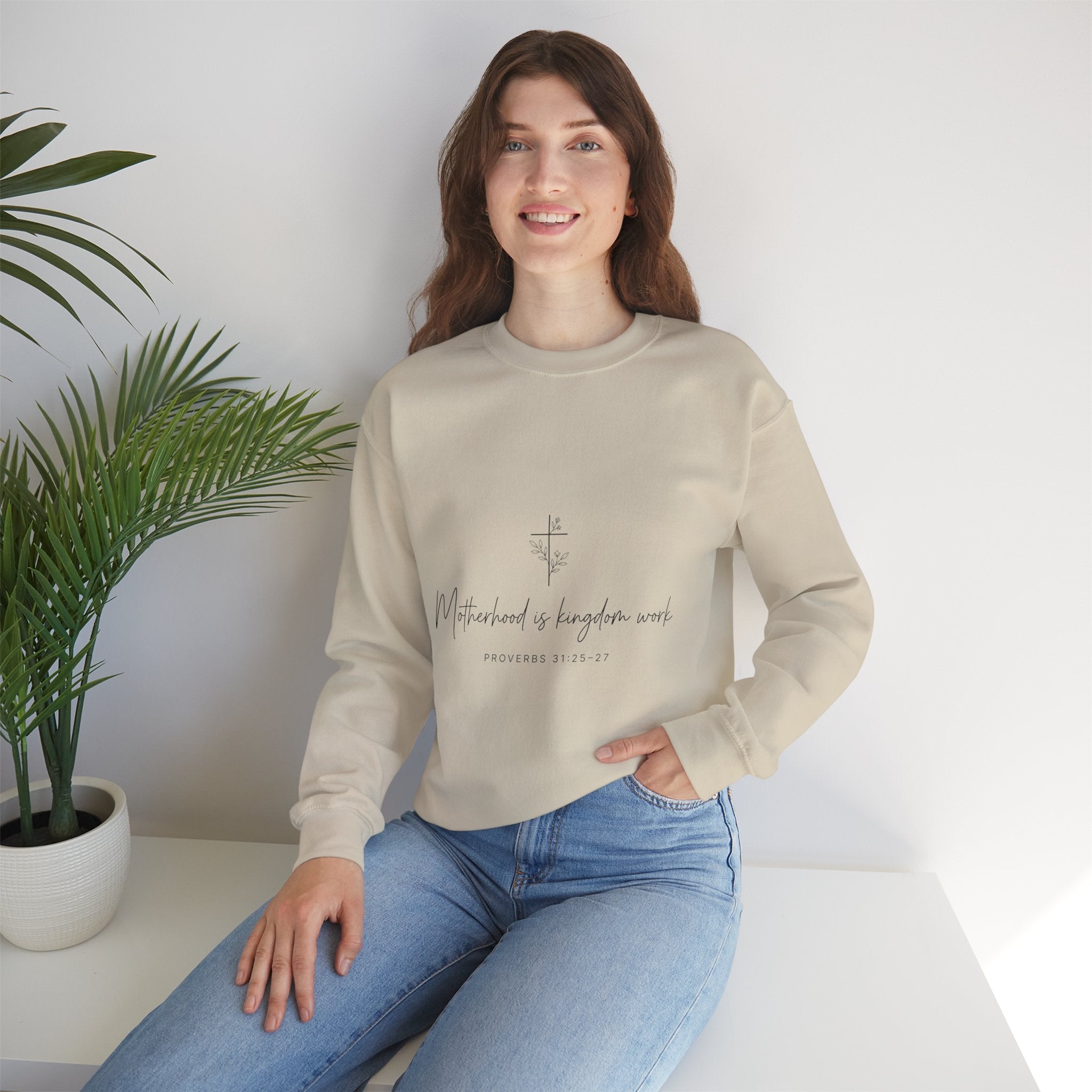 Crewneck  "Motherhood is Kingdom Work"
