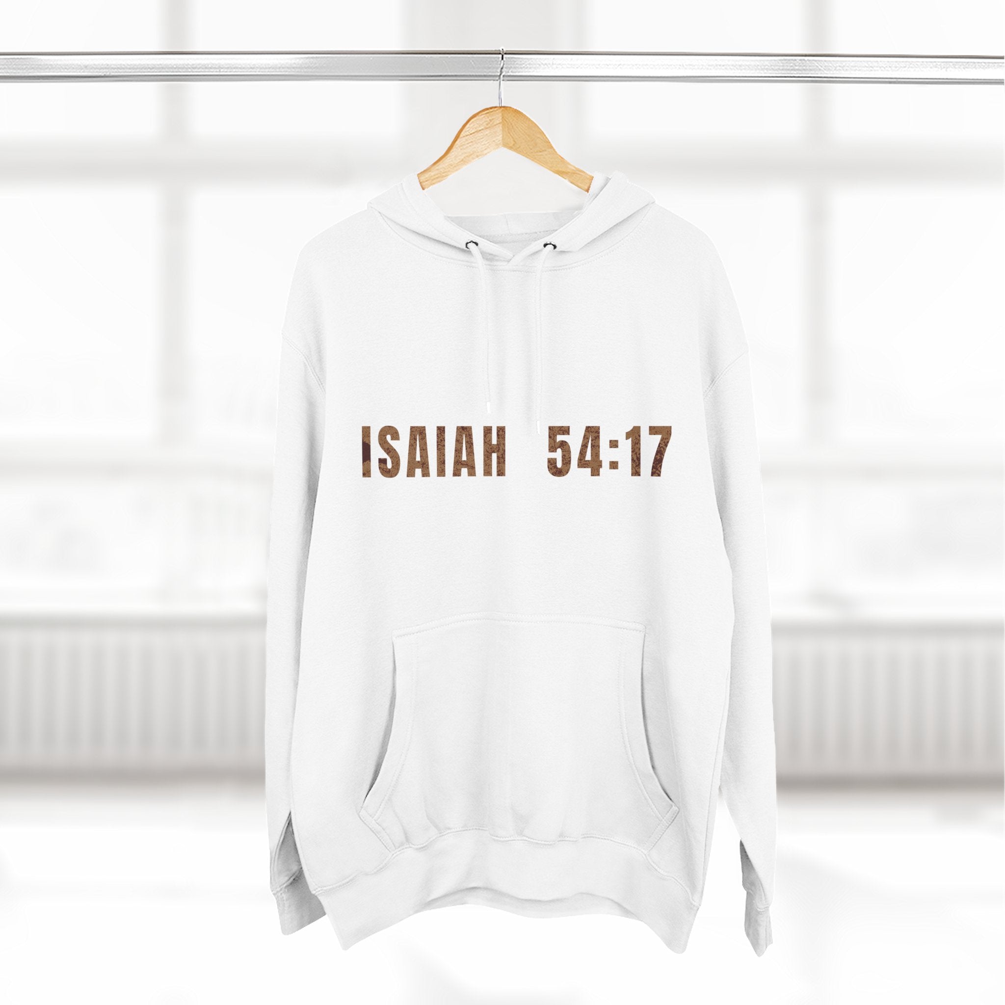 Isaiah 54:17 Hoodie — "No Weapon Formed Shall Prosper"