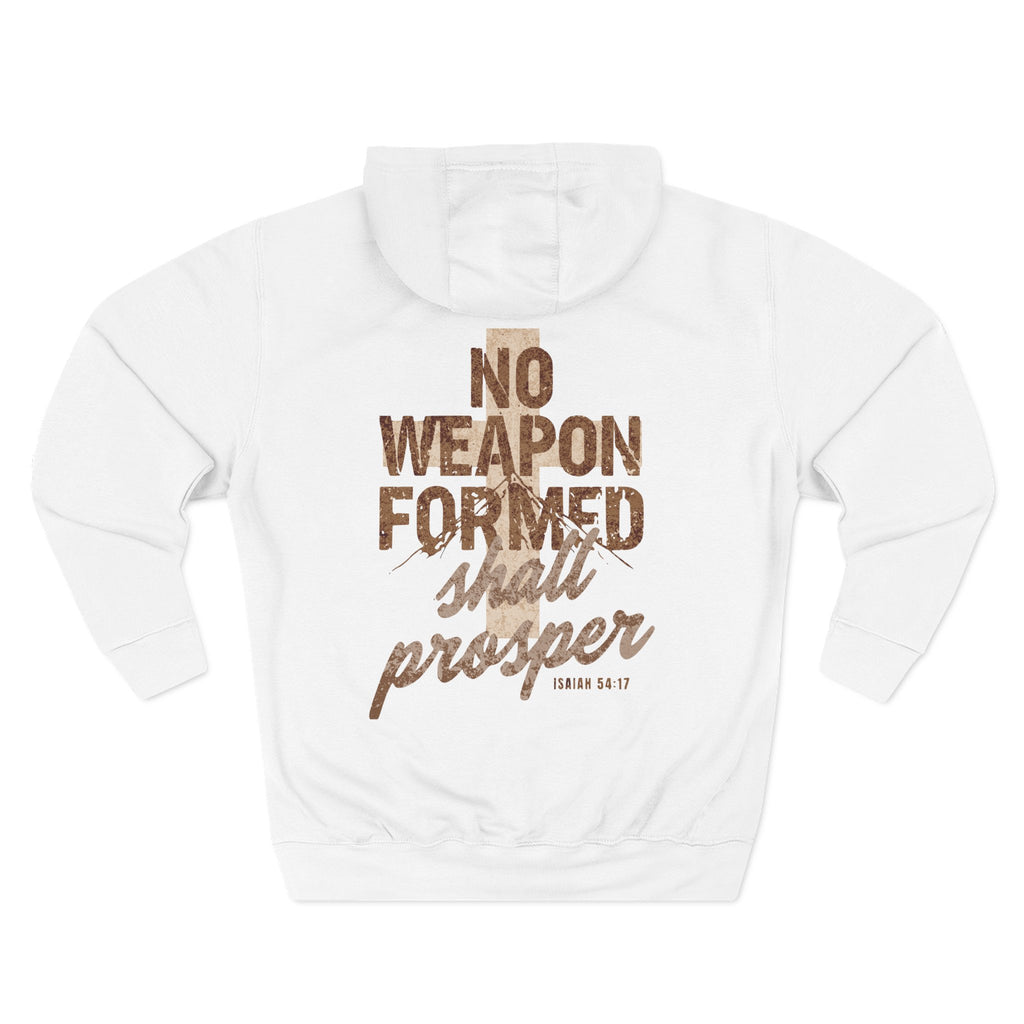 Isaiah 54:17 Hoodie — "No Weapon Formed Shall Prosper"