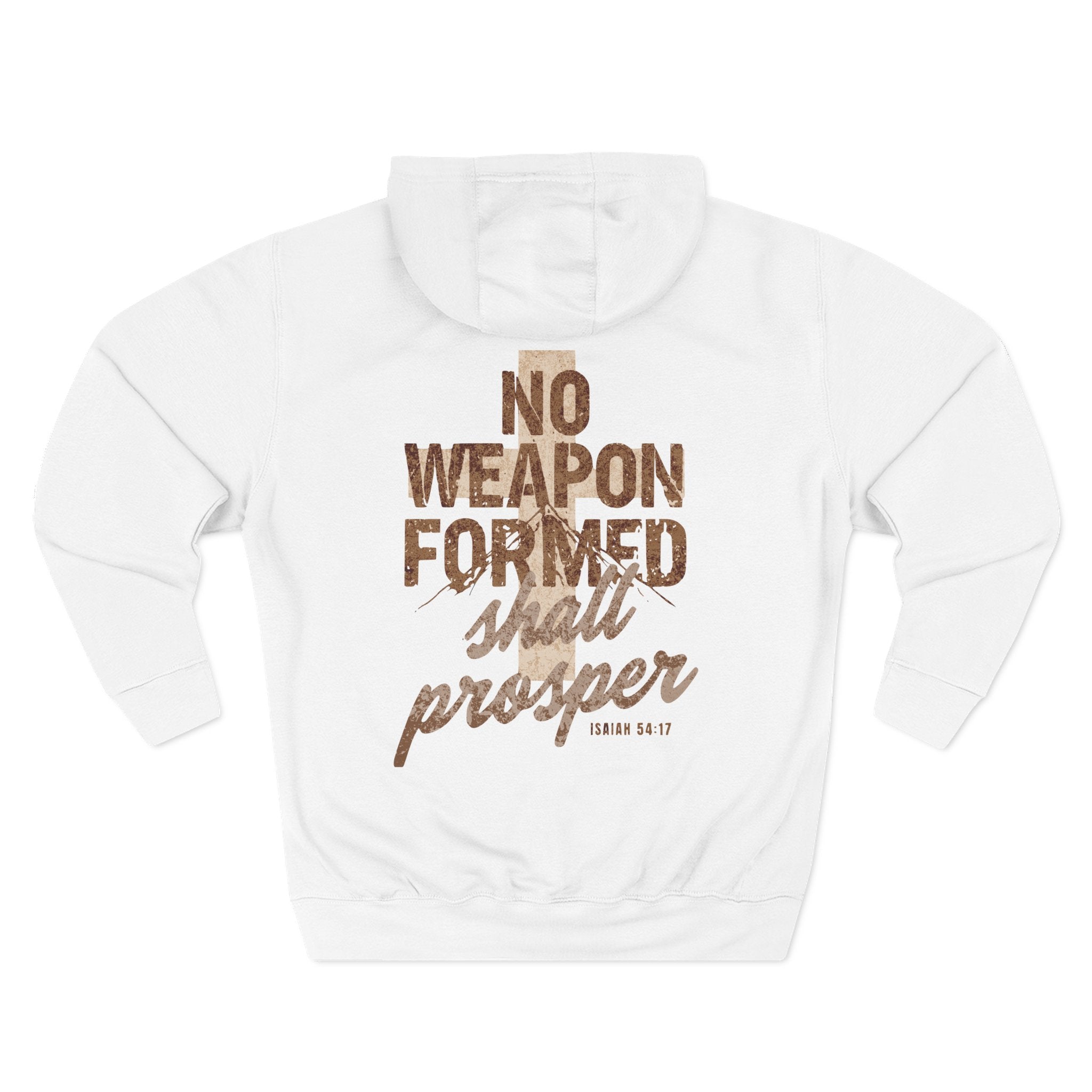 Isaiah 54:17 Hoodie — "No Weapon Formed Shall Prosper"