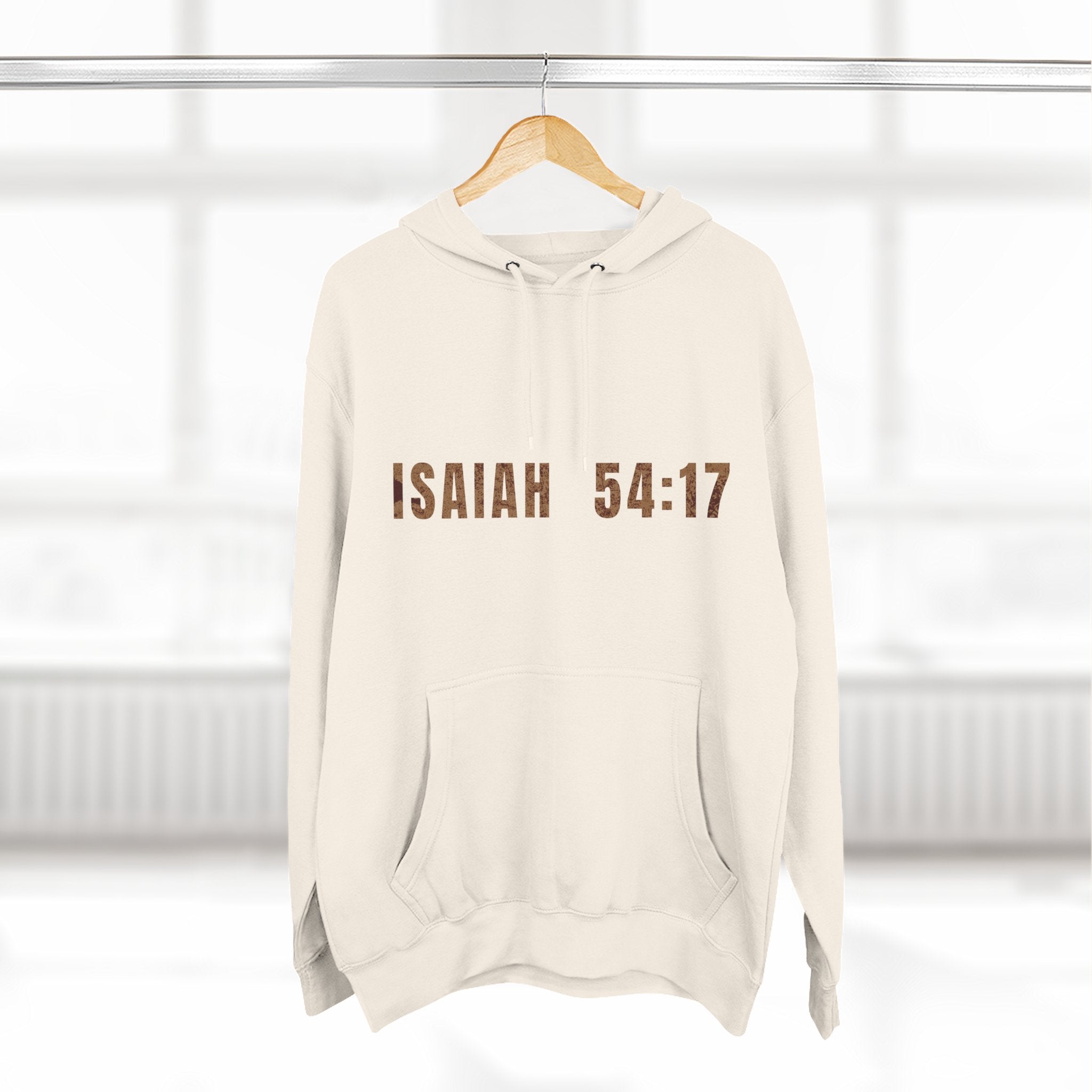 Isaiah 54:17 Hoodie — "No Weapon Formed Shall Prosper"