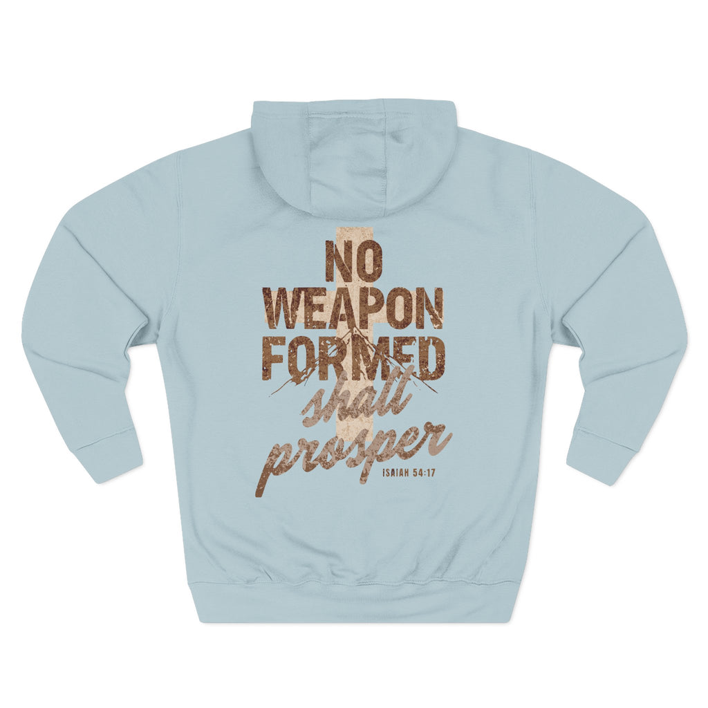 Isaiah 54:17 Hoodie — "No Weapon Formed Shall Prosper"