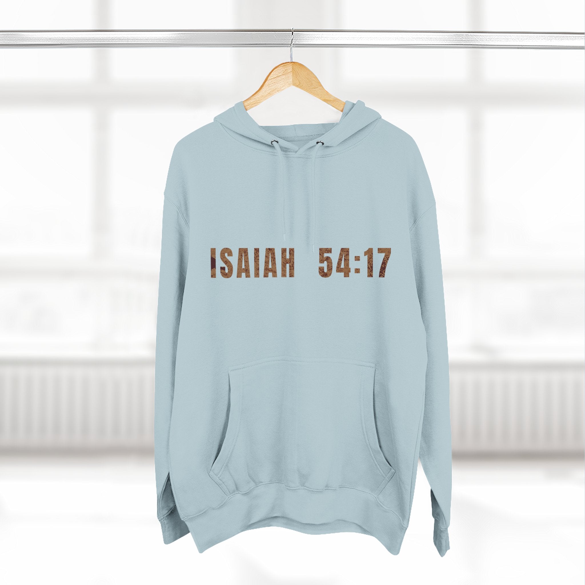 Isaiah 54:17 Hoodie — "No Weapon Formed Shall Prosper"