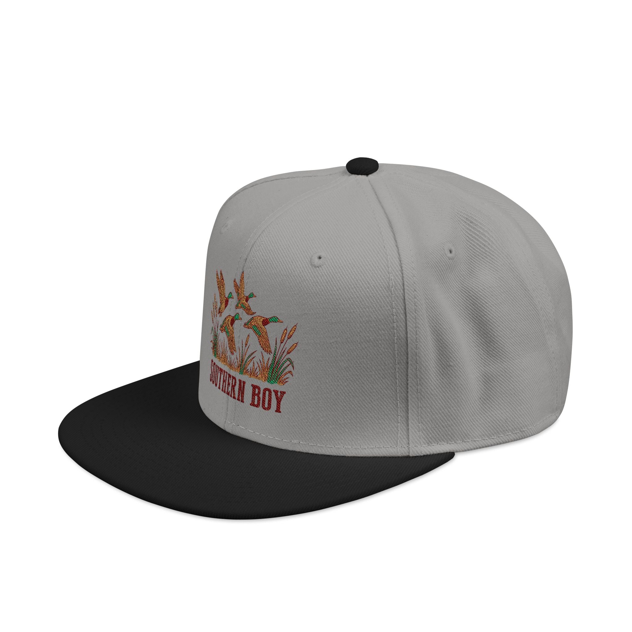 Embroidered Fiery Crown Snapback Hat — 'King of Joy' Streetwear Cap