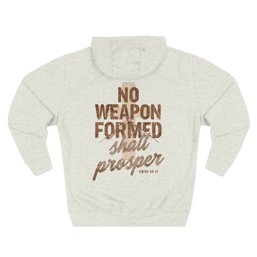 Isaiah 54:17 Hoodie — "No Weapon Formed Shall Prosper"